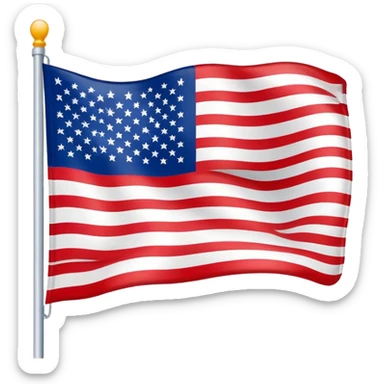 American Flag with the words "I-130" approved sticker