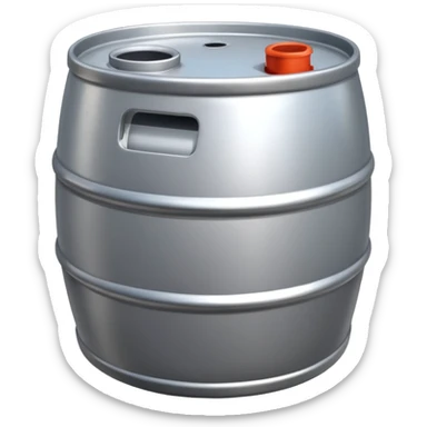 generate a realistic rust-free metal natural gas barrel sticker