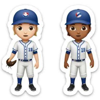 quiero dos equipos enemigos de baseball vs sticker