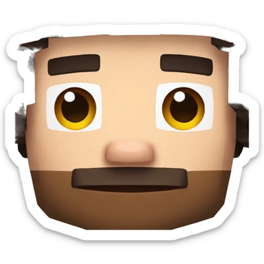 minecraft character steve sticker