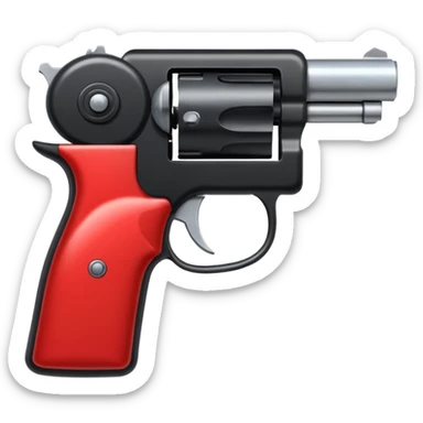 a red square with ur pist in the middle of the square sticker