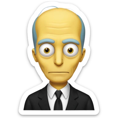 Mr. Burns, simpson. sticker