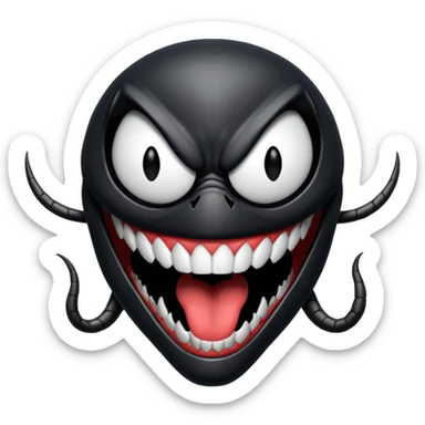 Venom face from a gba game and Remove the teeth sticker