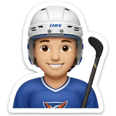hockey player sticker