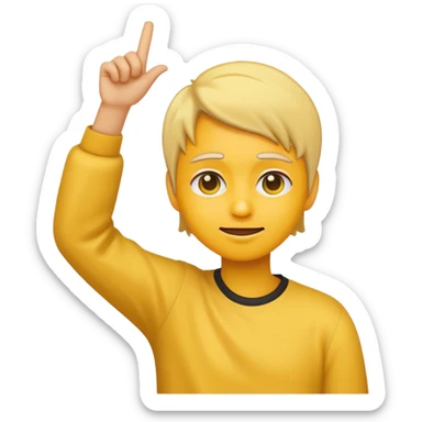 make a person dabbing emoji sticker