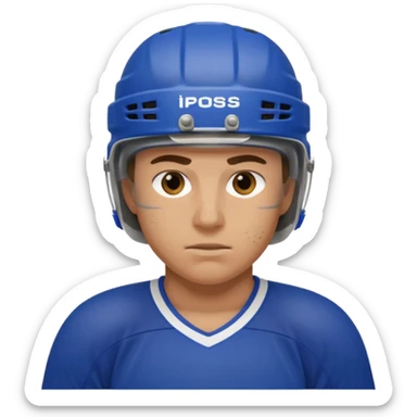 hockey player sticker