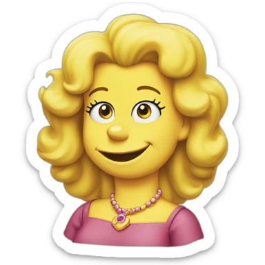 Lisa Simpson joyeuse sticker