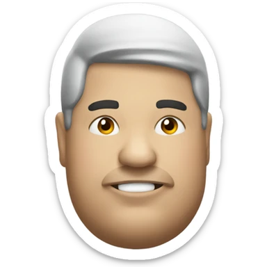 The fat man flies at midnight sticker