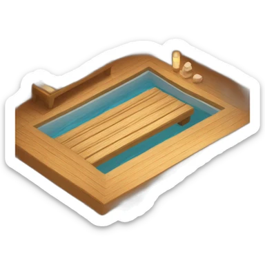 sauna isometric  sticker
