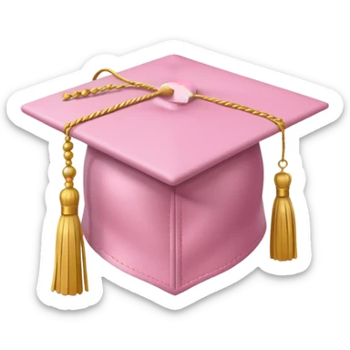 light pink hat  only graduation  sticker