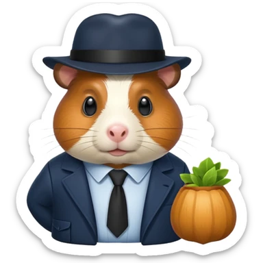 detective guinea pig sticker