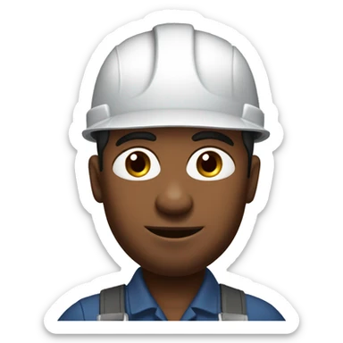 Brown skinned hvac technician working on a condense unit  sticker