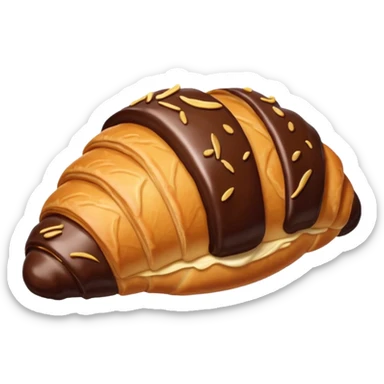 croissant chocolate sticker