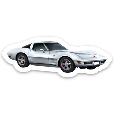 C6 Corvette space ship sticker