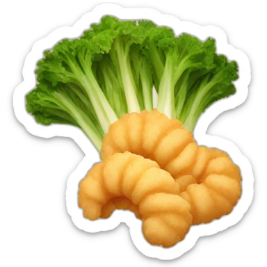 tempura of vegetables sticker