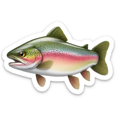 Rainbow trout sticker