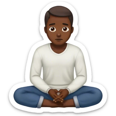 a man pleading on knees  sticker