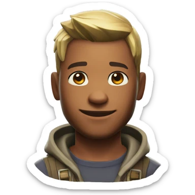 Fortnite default skin sticker