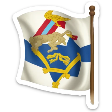 Flag for the island of Crete sticker