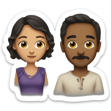 Zia + Gabriel  sticker