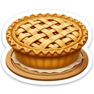 Apple pie emoji sticker