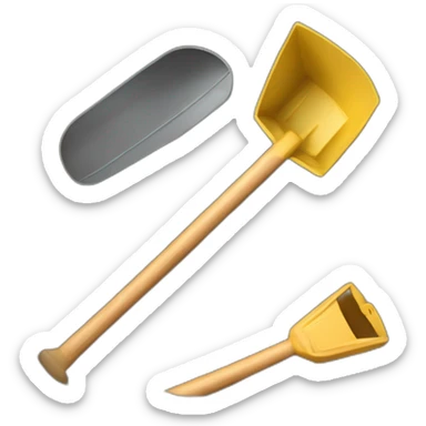 sandbox, toy shovel, toy bucket sticker