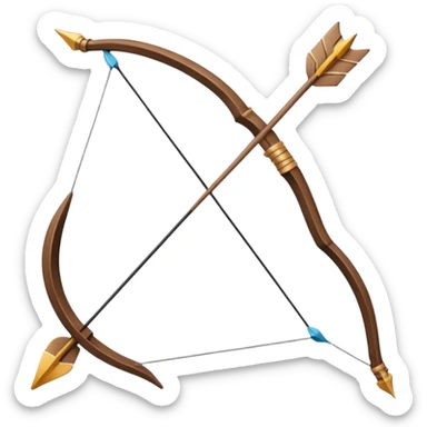 bow and arrow sticker