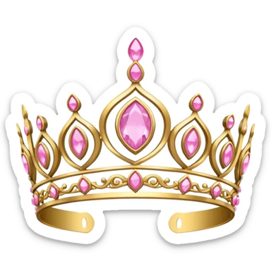 pink tiara sticker