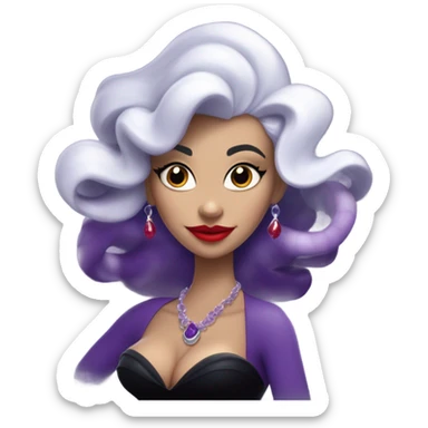 Ursula vilans of the Disney sticker