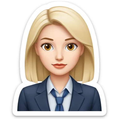 Put-together corporate woman sticker