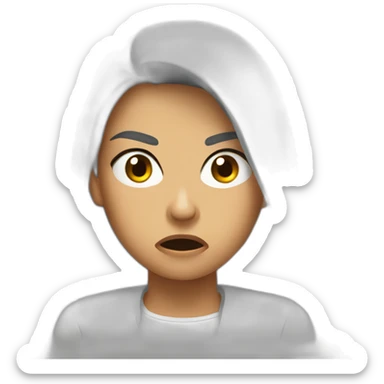 Belen Esteban angry sticker