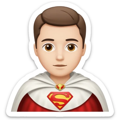 shoulder allwhite cape sticker