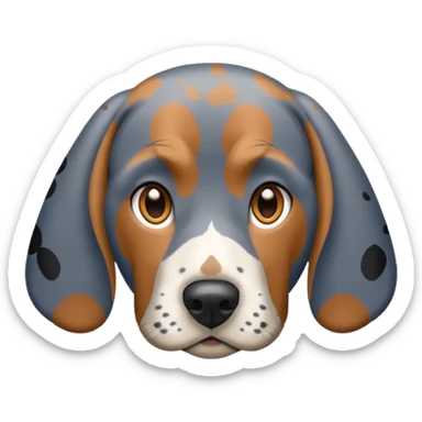blue tick coonhound sticker