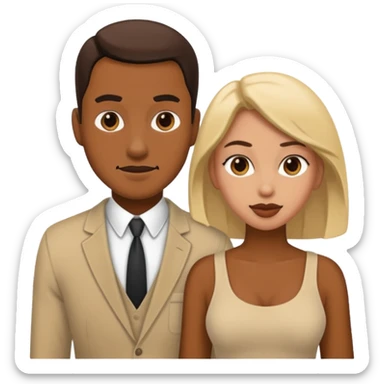 side profile of man having sex with woman doggystyle sticker