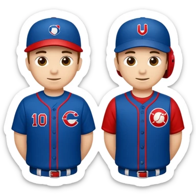 quiero dos equipos enemigos de baseball  sticker