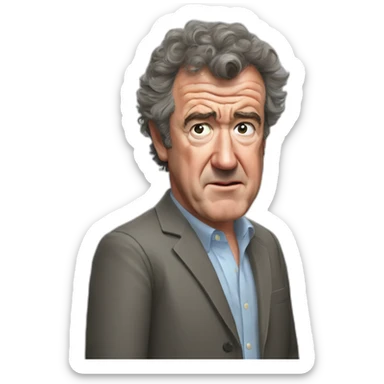 Jeremy Clarkson oh no anyway sticker