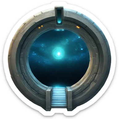 stargate portal galactic sticker