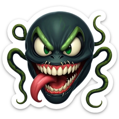 Venom face sticker