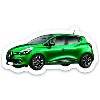 Renault clio green sticker