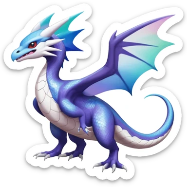 Noivern-Latios-Lugia-Fakémon-hybrid-creature (full body)  sticker