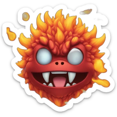 fire kaiju sticker