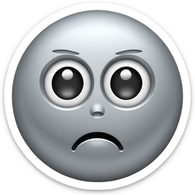 buffering symbol with a frustrated face sticker