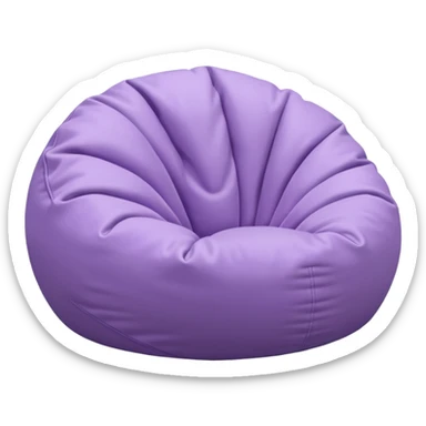 Light pastel  purple bean bag sticker