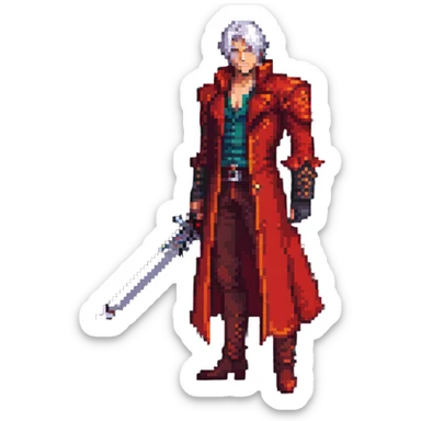Dante Sparda from Devil May Cry sticker