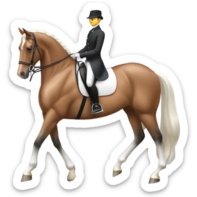 dressage horse sticker