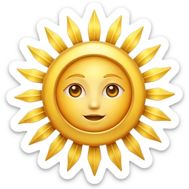 Aesthetic sun rays  sticker