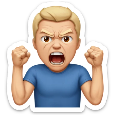 SCREAMING IN RAGE sticker