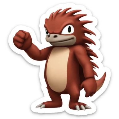 Knuckles the echidna sticker
