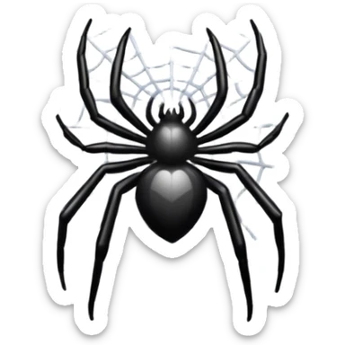 spider web nest sticker