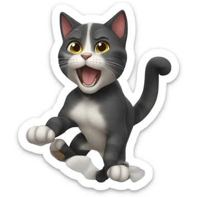 Super cat wave  sticker